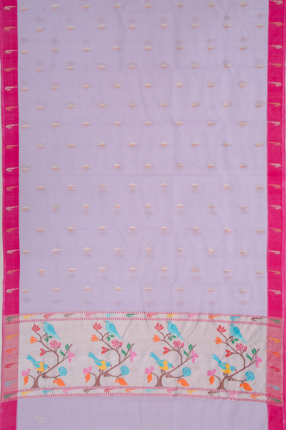 Kota Silk Butta Lavender Saree
