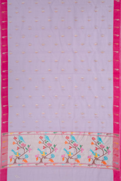 Kota Silk Butta Lavender Saree
