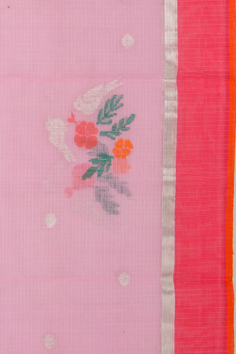 Kota Silk Butta Pink Saree