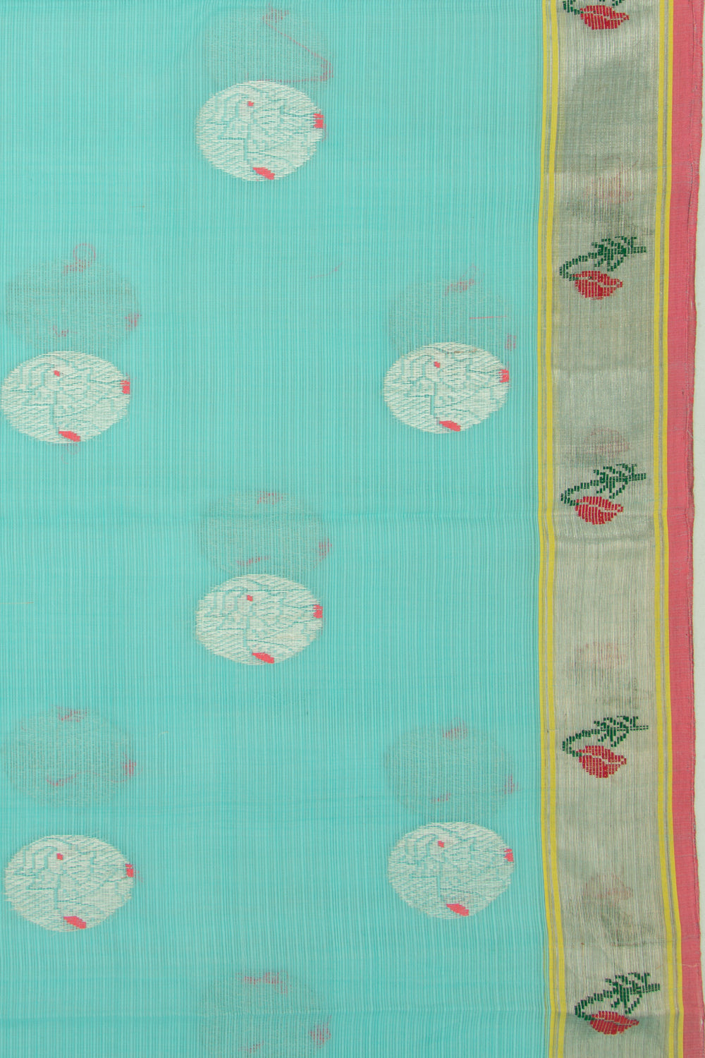Kota Silk Butta Sky Blue Saree