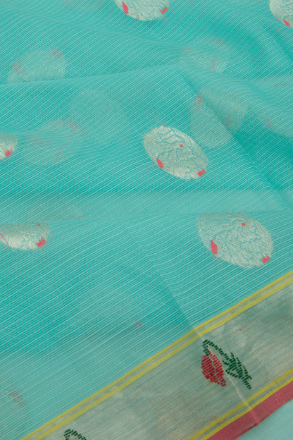 Kota Silk Butta Sky Blue Saree