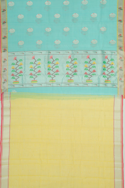 Kota Silk Butta Sky Blue Saree