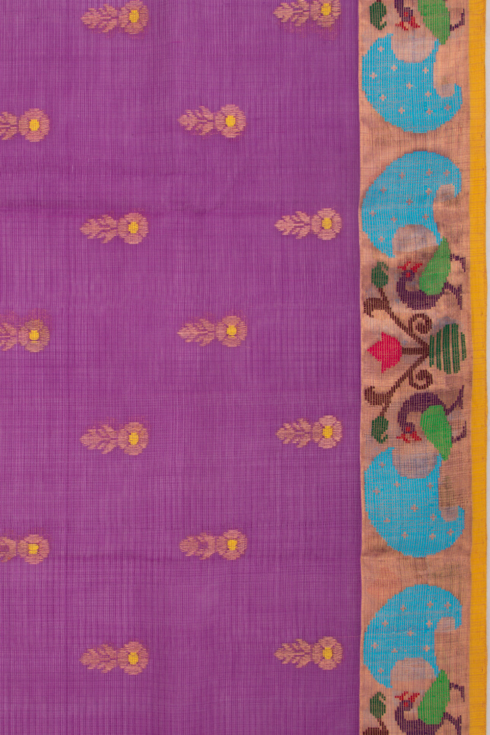 Kota Silk Butta Purple Saree