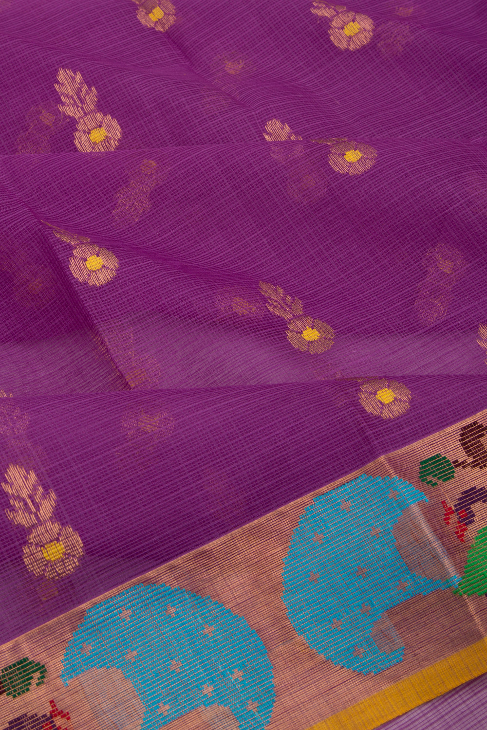Kota Silk Butta Purple Saree