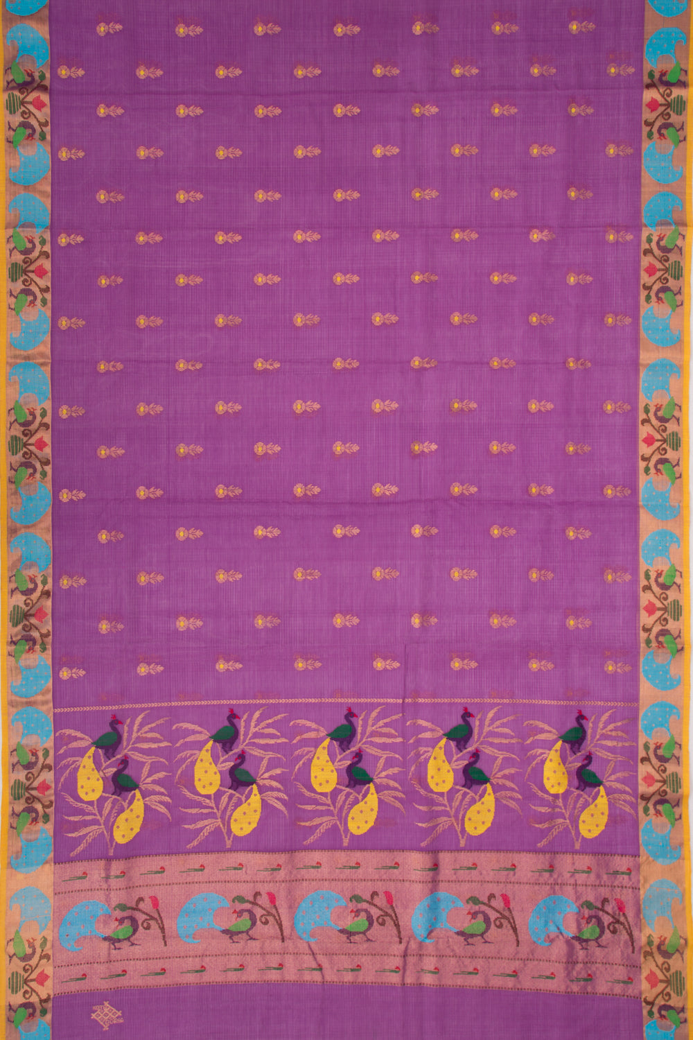 Kota Silk Butta Purple Saree