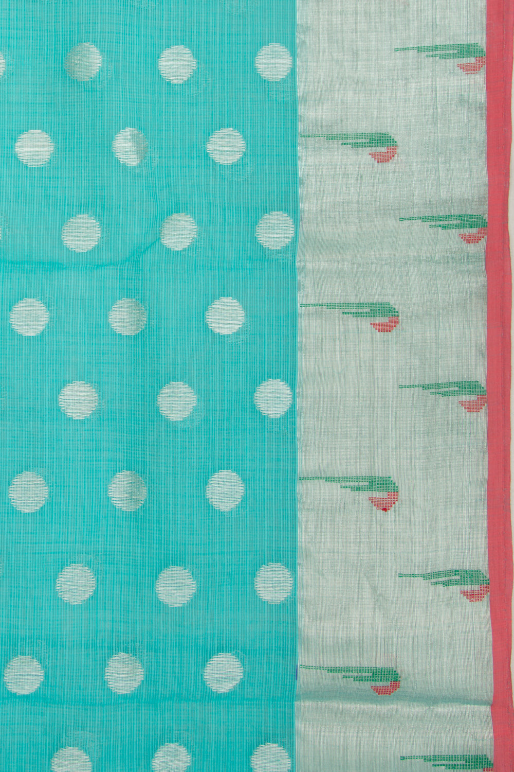 Kota Silk Butta Sky Blue Saree