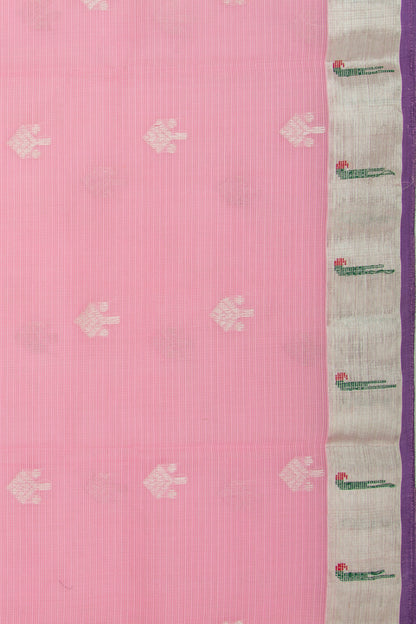 Kota Silk Butta Pink Saree