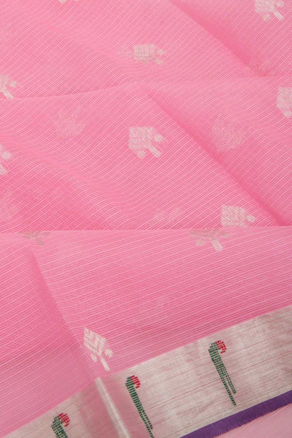 Kota Silk Butta Pink Saree