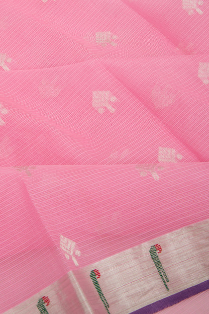Kota Silk Butta Pink Saree