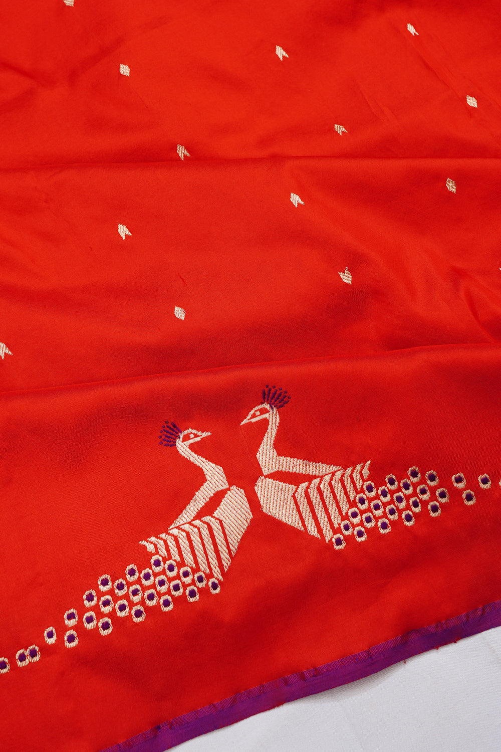 Banarasi Silk Butta Red Saree 1212631141