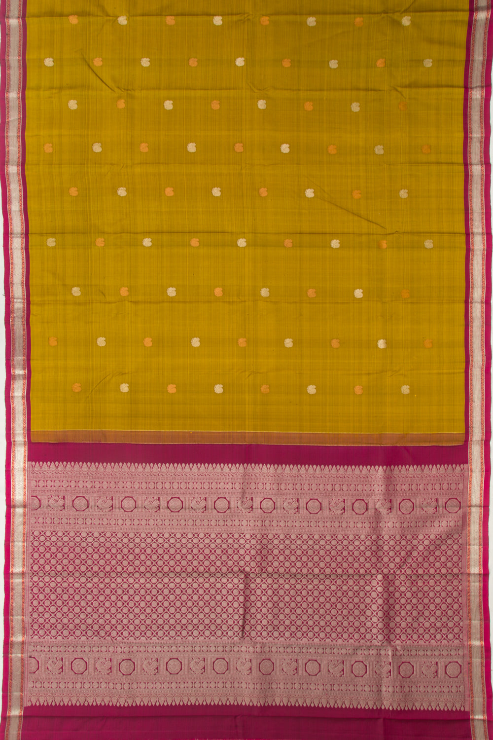 Taranga Kanchi Silk Butta Green Saree