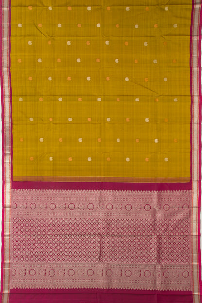 Taranga Kanchi Silk Butta Green Saree