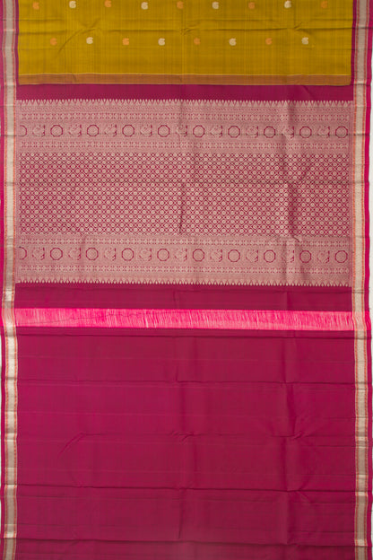 Taranga Kanchi Silk Butta Green Saree