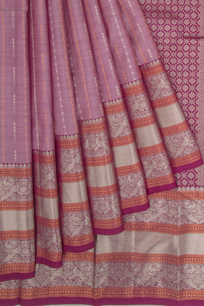 Taranga Kanchi Silk Brocade Lilac Saree