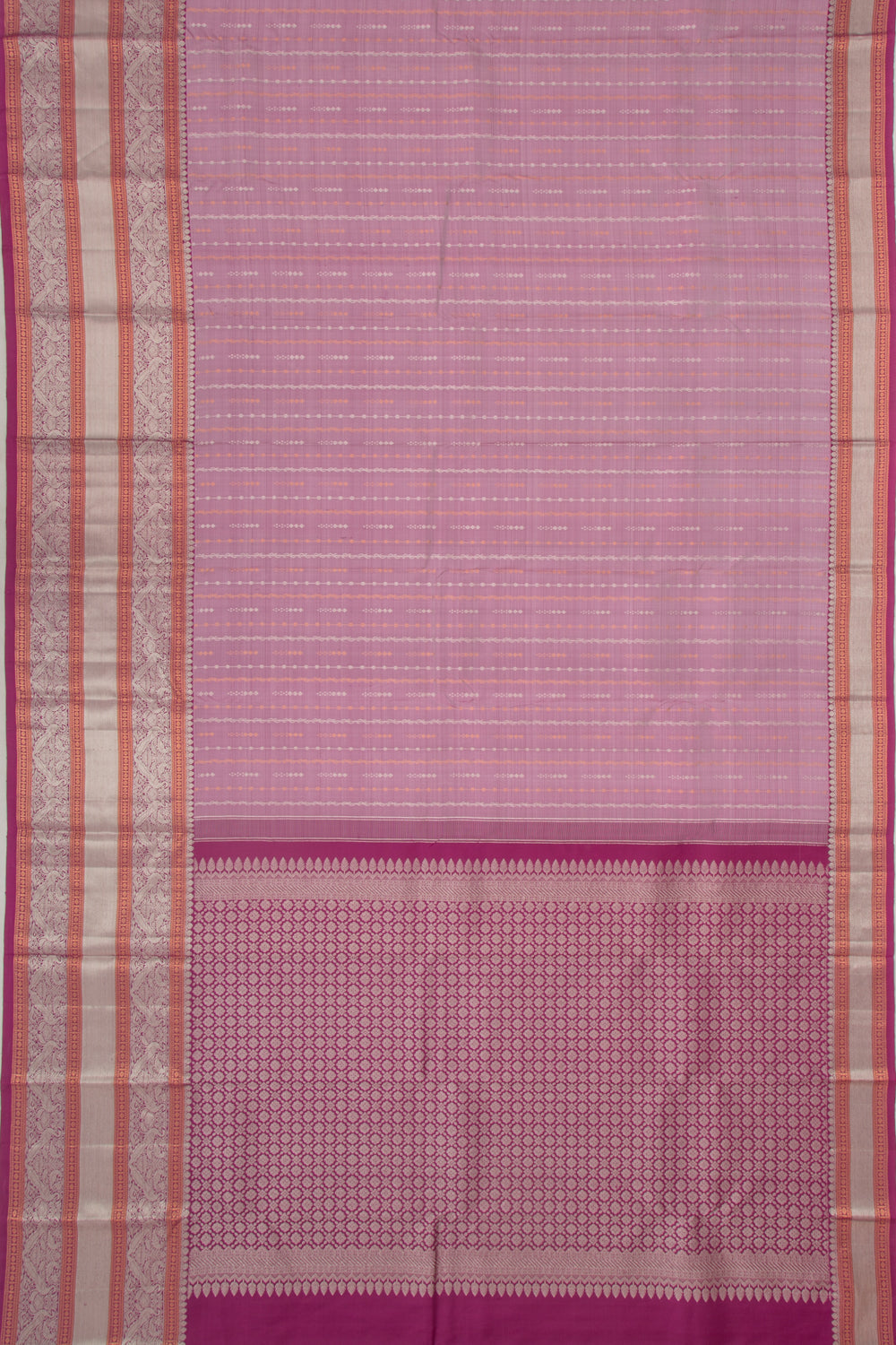 Taranga Kanchi Silk Brocade Lilac Saree