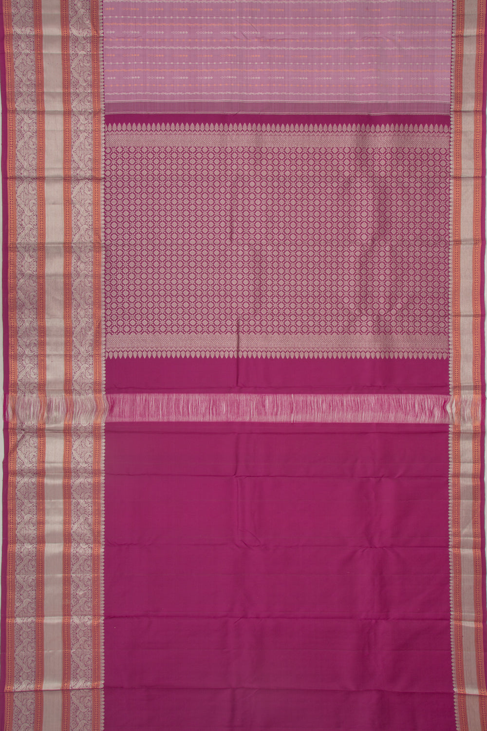 Taranga Kanchi Silk Brocade Lilac Saree