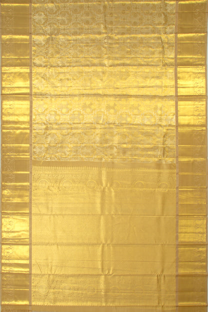 Taranga Kanchi Silk Tissue Brocade Gold Saree