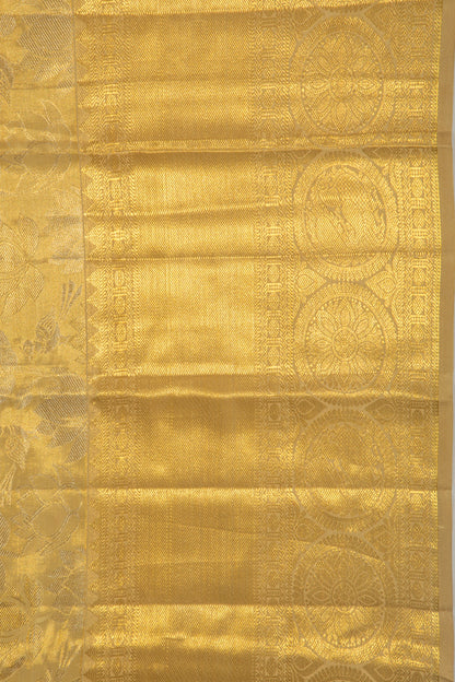 Taranga Kanchi Silk Tissue Jaal Gold Saree