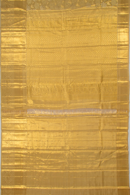 Taranga Kanchi Silk Tissue Jaal Gold Saree