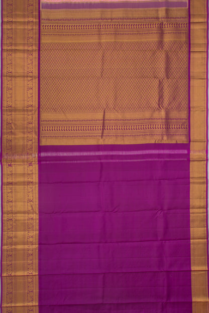 Kanchipuram Silk Brocade Baby Pink Saree