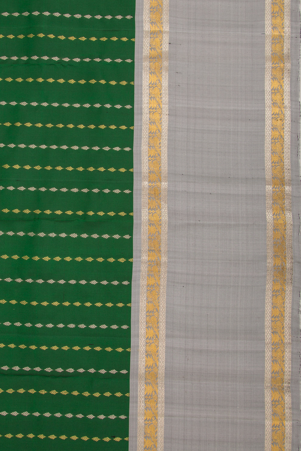 Taranga Kanchi Silk Brocade Green Saree