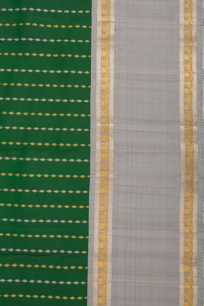 Taranga Kanchi Silk Brocade Green Saree