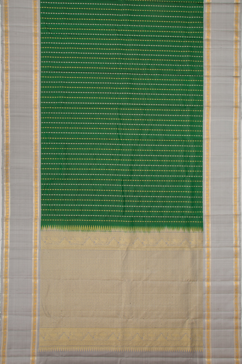 Taranga Kanchi Silk Brocade Green Saree