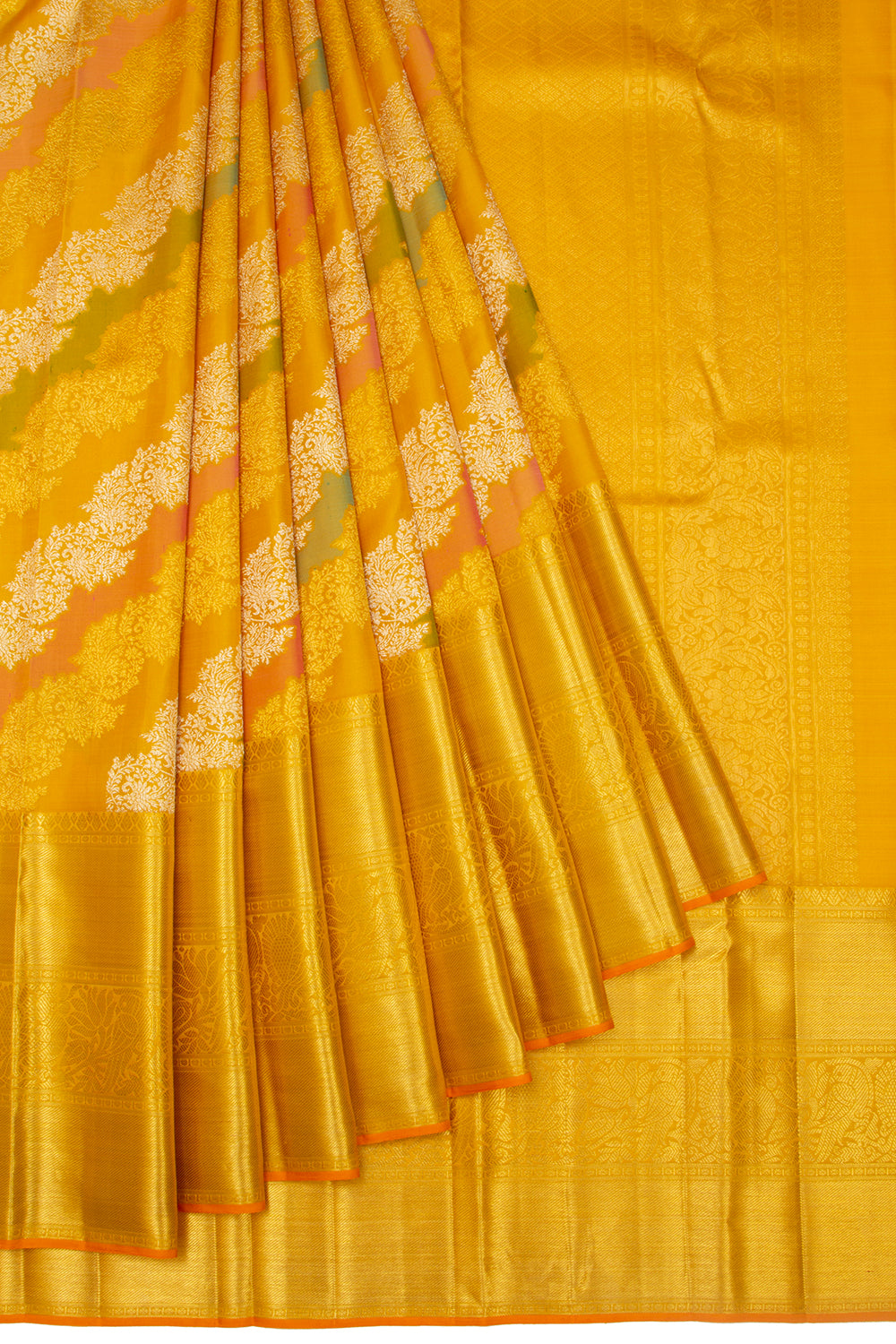 Kanchipuram Silk Jaal Rangkat Saree