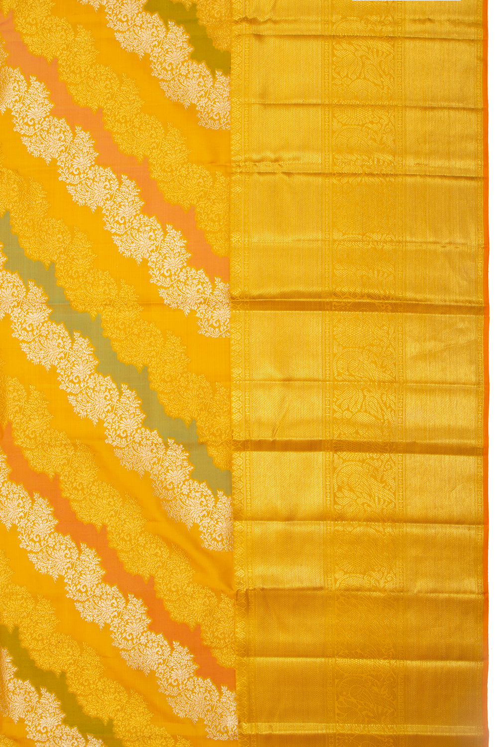 Kanchipuram Silk Jaal Rangkat Saree