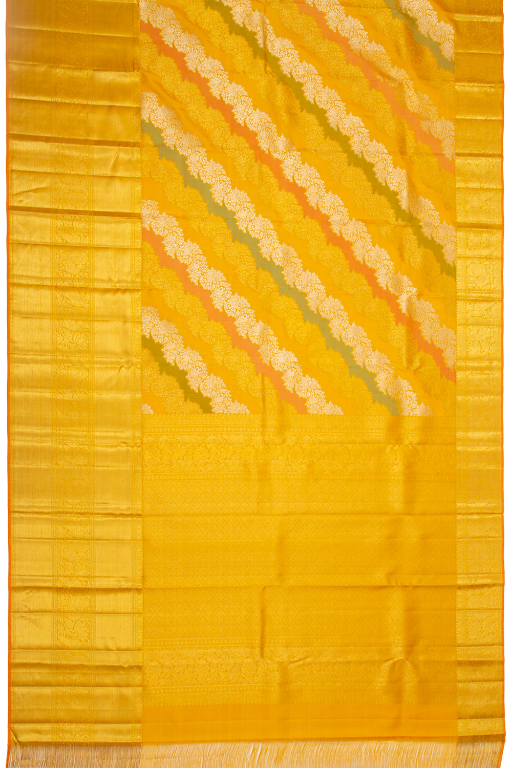 Kanchipuram Silk Jaal Rangkat Saree