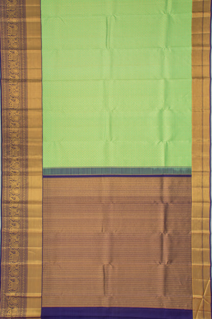 Kanchipuram Silk Brocade Pastel Green Saree