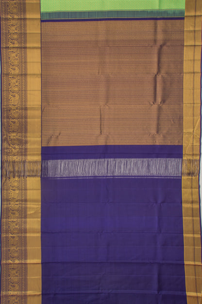 Kanchipuram Silk Brocade Pastel Green Saree