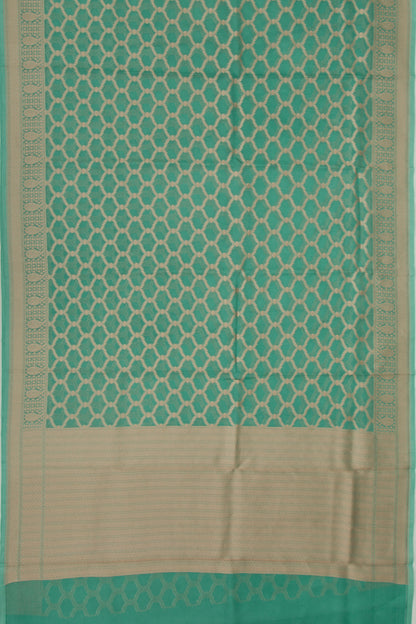 Organza Brocade Sea Green Saree