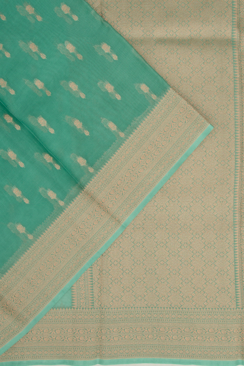 Organza Butta Sea Green Saree