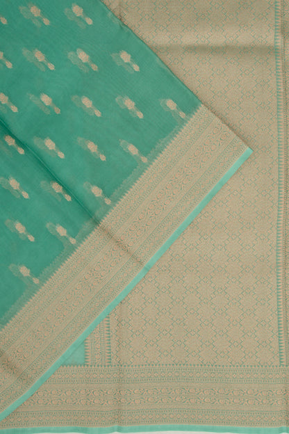 Organza Butta Sea Green Saree