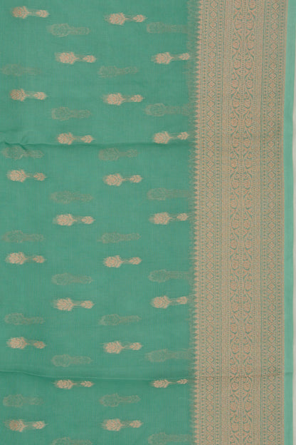 Organza Butta Sea Green Saree