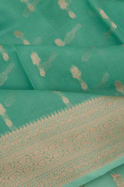Organza Butta Sea Green Saree