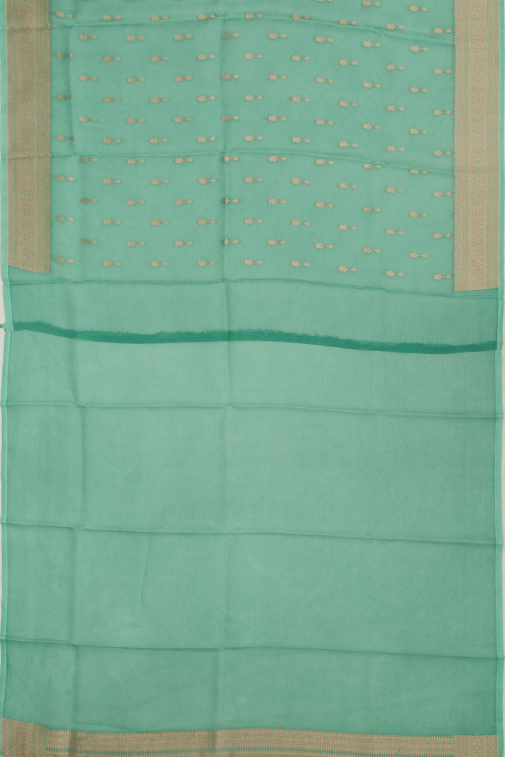 Organza Butta Sea Green Saree