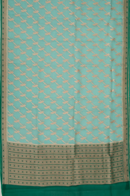 Organza Jaal Sky Blue Saree