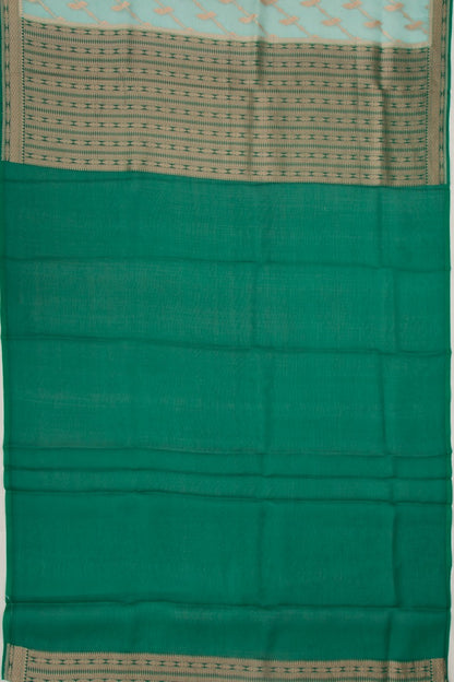 Organza Jaal Sky Blue Saree