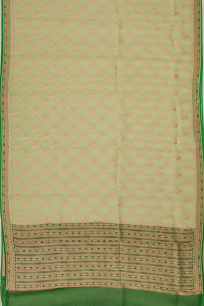 Organza Jaal Pastel Green Saree