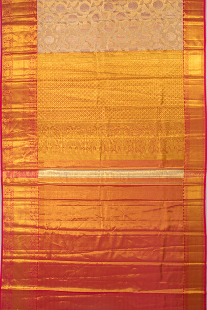 Taranga Kanchi Silk Tissue Brocade Gold Saree