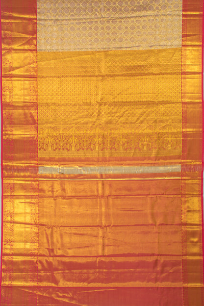 Taranga Kanchi Silk Tissue Brocade Gold Saree