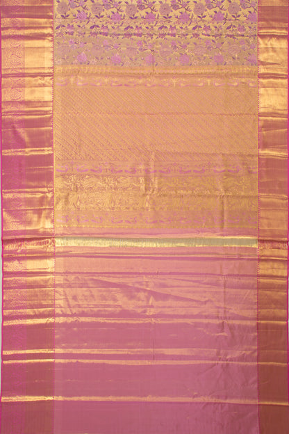 Taranga Kanchi Silk Tissue Brocade Gold Saree