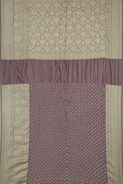 Chiniya Silk Bandhani Pastel Green Saree