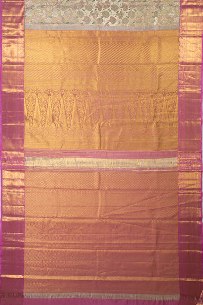 Taranga Kanchi Silk Tissue Brocade Gold Saree