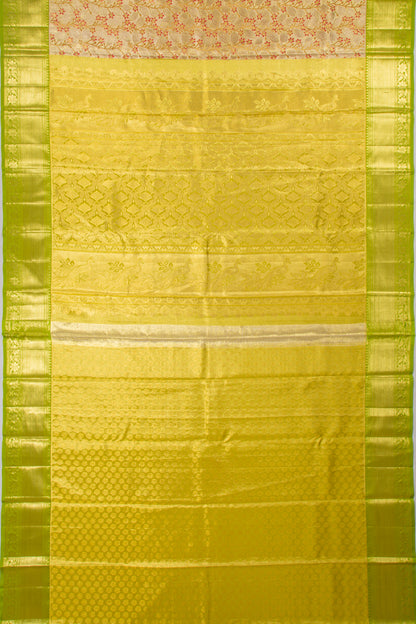 Taranga Kanchi Silk Tissue Jaal Gold Saree