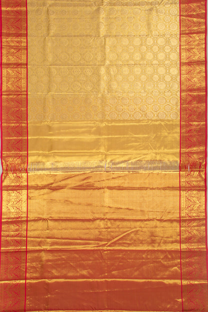 Taranga Kanchi Silk Tissue Brocade Gold Saree