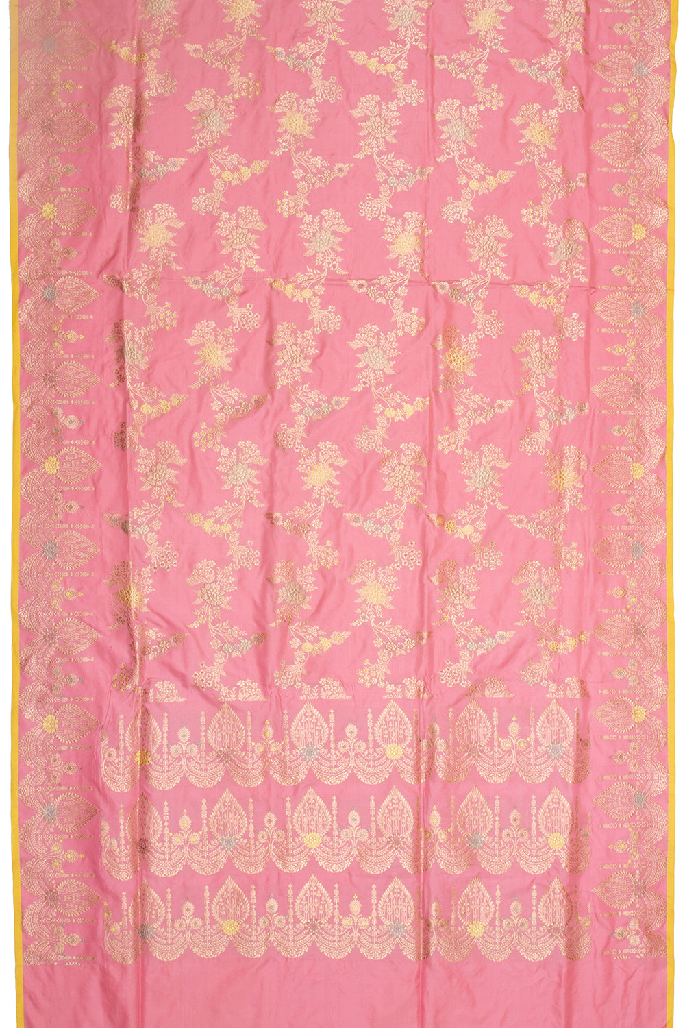 Banarasi Silk Jaal Pink Saree