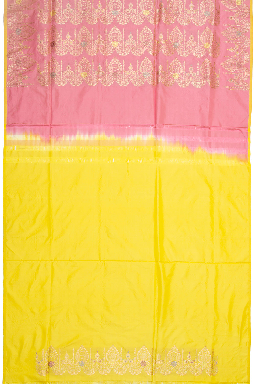 Banarasi Silk Jaal Pink Saree